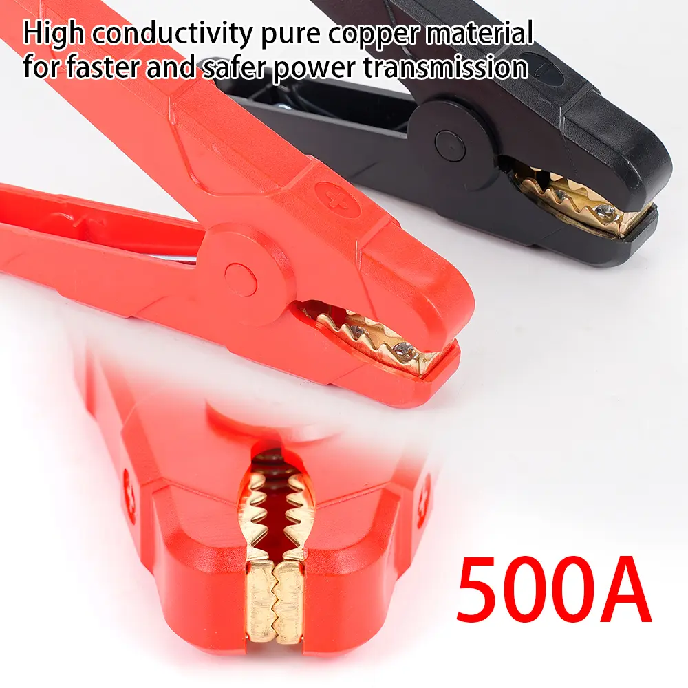 500A Heavy Duty Alligator Clips Terminal Test Electrical Battery Crocodile Clamp for Jumper Cables Boost for Electrical Battery