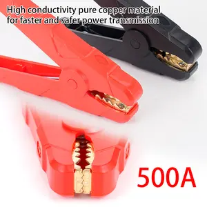 500A Heavy Duty Alligator Clips Terminal Test Electrical Battery Crocodile Clamp for Jumper Cables Boost for Electrical Battery