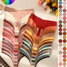 Random Pack of 5/6/7/10 Invisible Thong Briefs, Plain Color Seamless Daily Wear Women's Underwear, Comfortable and Discreet