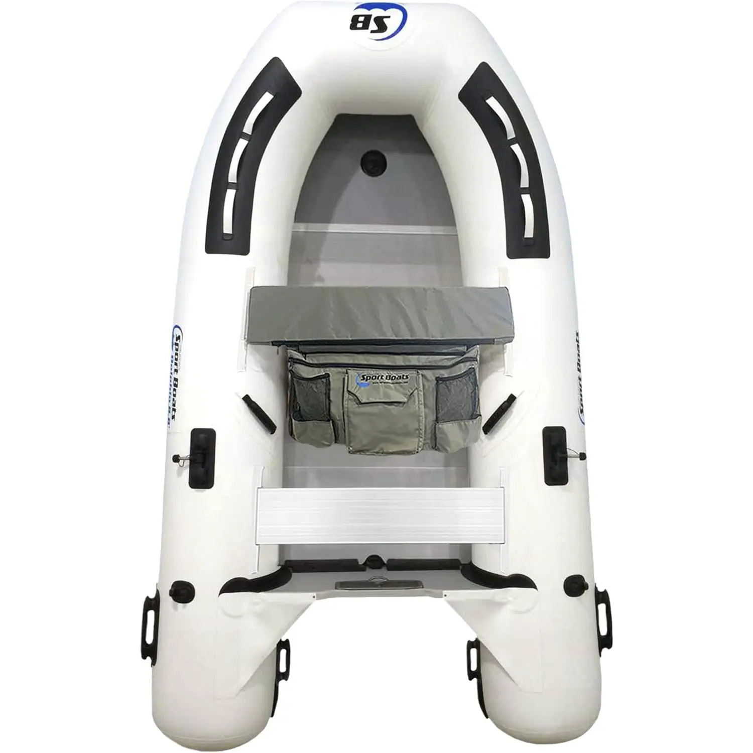 Manta Ray 8.8' Aluminum Floor – Fishing Boat with Durable Heat-Welded PVC – Inflatable Boat Easy Setup & Lightweight – 10HP Motor Compatibility – Includes Bench Seat & Carry Bag | Rigid aluminum hard floor | 4-person inflatable dinghy | 1,070 lb max load