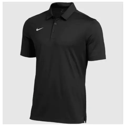 NIKE Men's Dri-FIT Button Polo Shirt - Classic Fit Soft Polyester Knit Fabric Top, Sweat-Wicking Breathable Activewear for Casual Sporty Style & Fitness Training
