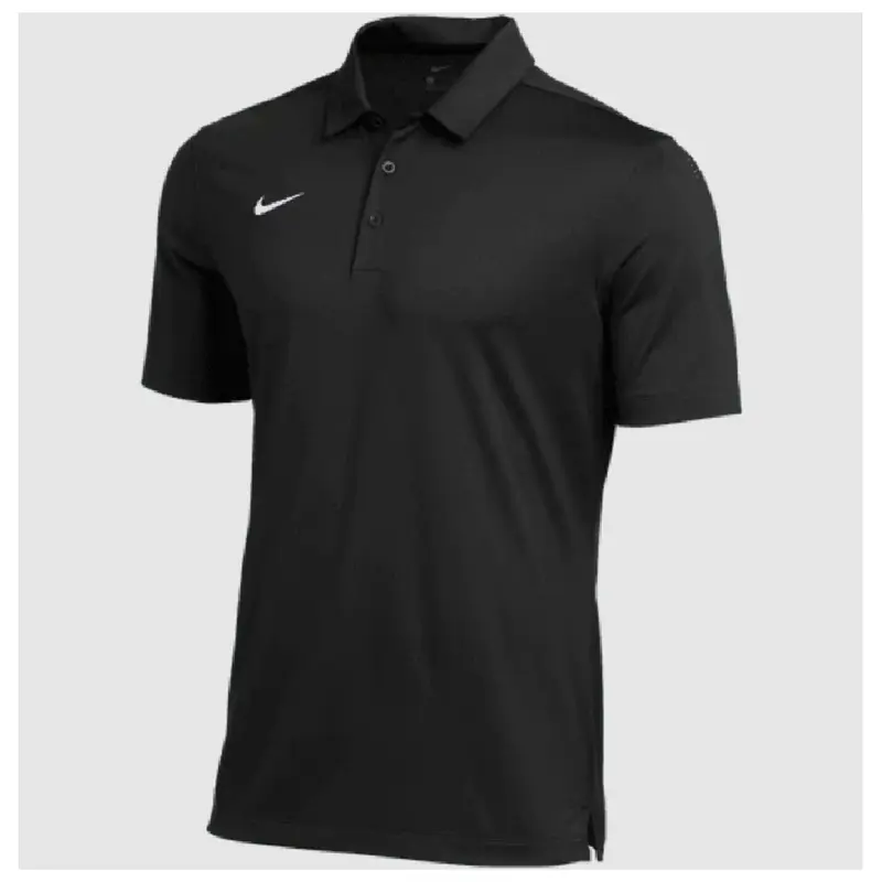 NIKE Men's Dri-FIT Button Polo Shirt - Classic Fit Soft Polyester Knit Fabric Top, Sweat-Wicking Breathable Activewear for Casual Sporty Style & Fitness Training