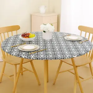 Rectangular Transparent Table Cover, Vinyl Waterproof Oil-Resistant Easy-Clean, Non-Slip Tablecloth, Ideal for Indoor Outdoor Events