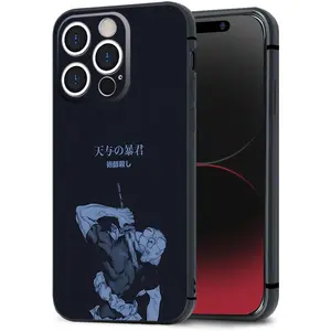 Toji_JJK Anime Stylized TPU Silicone Case - Sleek Black Manga Fans Phone Shell for iPhone 13