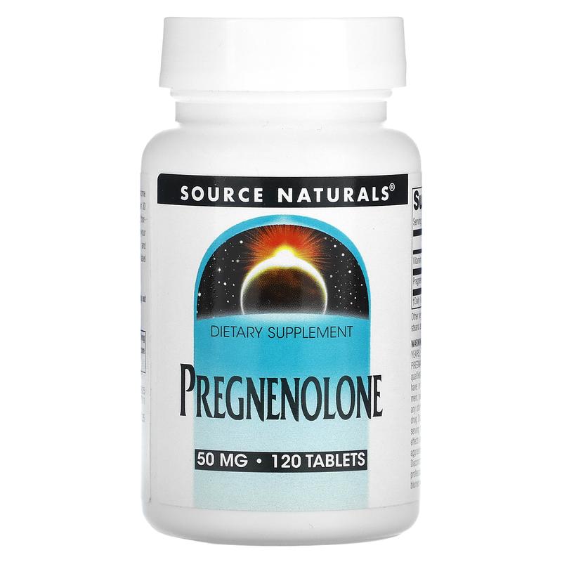 Source Naturals Pregnenolone, 50 mg, 120 Tablets