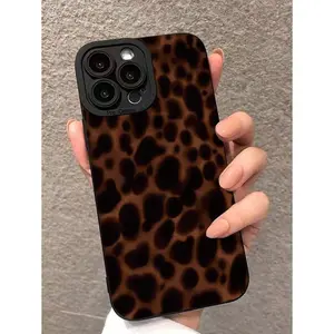 Apple Tortoise Amber Speckled Textured Colorful Painted Shockproof Phone Case Compatible With Iphone 14 Pro Max, 13, 11, XR, 7/8, Galaxy S24, A03s, A04, A14, A32, A52, A53, A71, S20 FE, S21, S22,