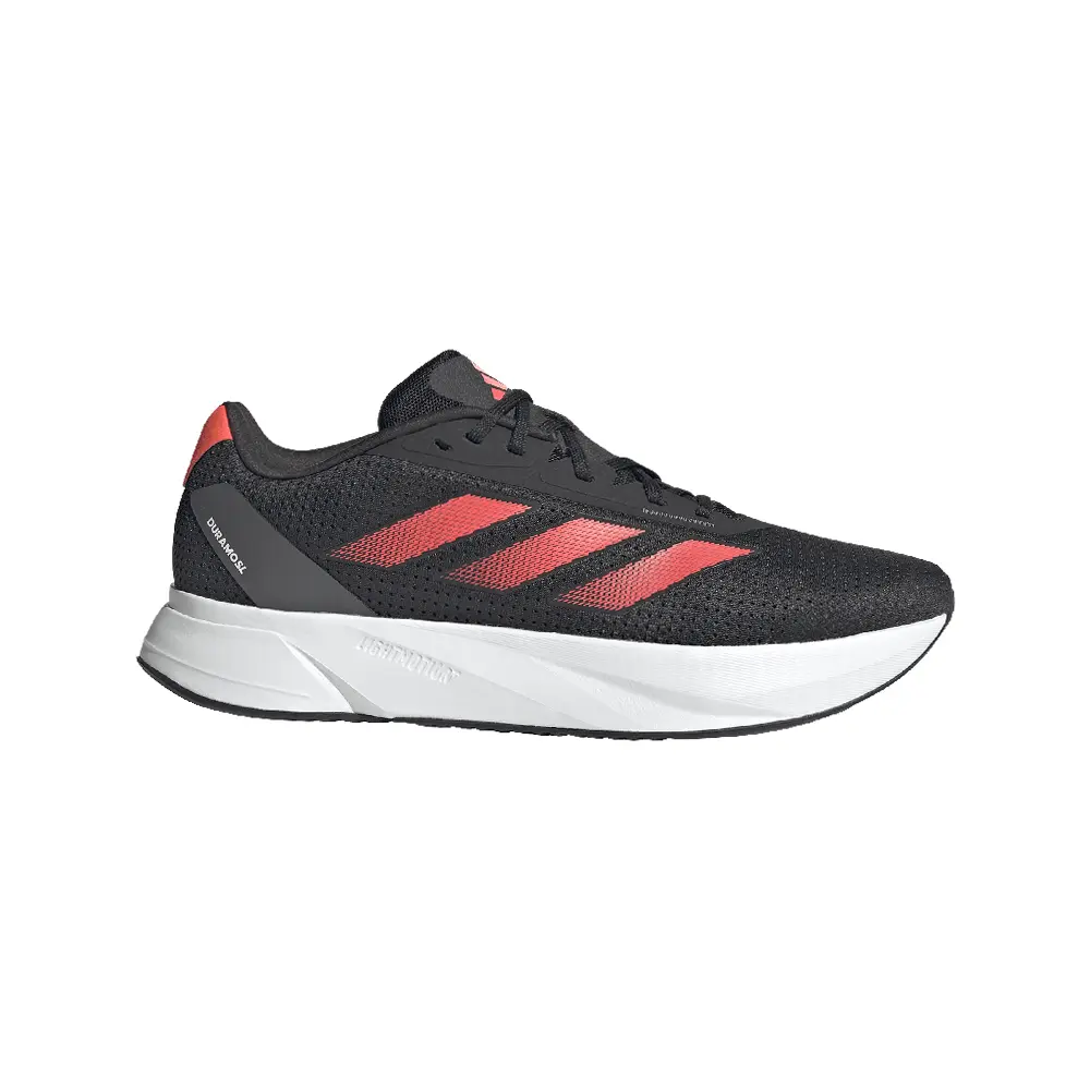 adidas Mens Duramo Sl Running Sneakers Shoes - Black, Red