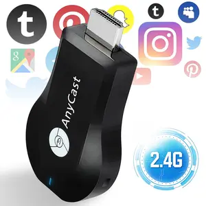 HDMI Wireless Transmitter,2.4G WiFi Stable Connection，Plug & Play 1080P HD Screen Mirroring Receiver,Long Distance Media Streaming Adapter for Laptop Phone to Monitor Projector Home Use Electronics