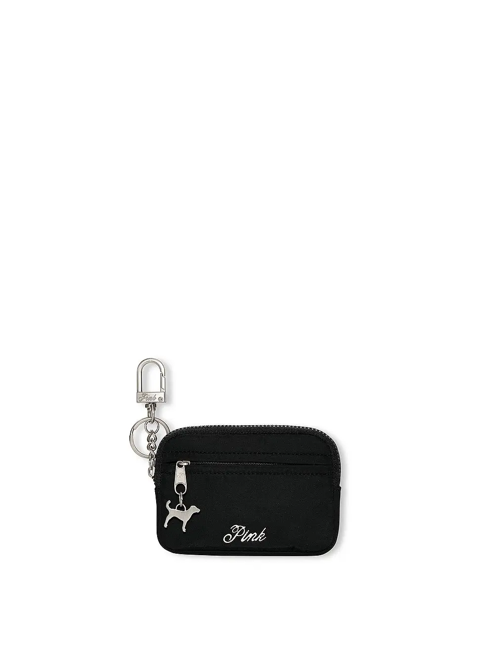PINK Zip Card Holder Keychain PINK Zip Card Holder Keychain