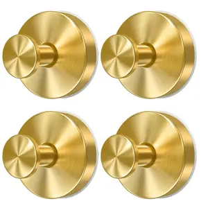 Luxury minimalist gold wall hooks — sleek modern design, strong adhesion, damage-free installation, perfect for elevating any home decor Bible Verse Storage Jar with Cards Key Locked Large Book Safe Frosted Acrylic Wedding Box