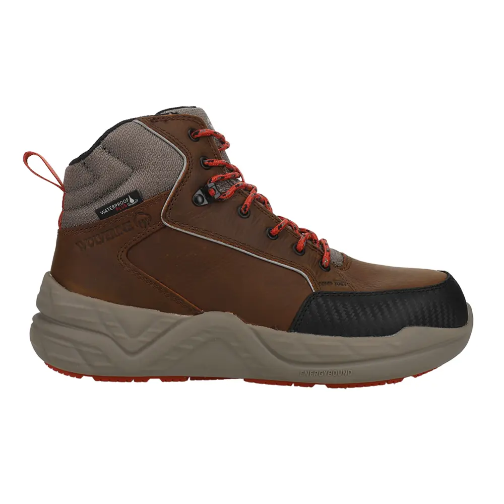 Wolverine Mens Proshift Mid Lx 6 Inch Slip Resistant Composite Toe Work/Duty - Brown Wolverine Mens Proshift Mid Lx 6 Inch Slip Resistant Composite Toe Work/Duty - Brown