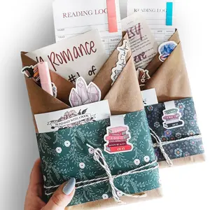 Blind date with a book with stickers, handmade magnetic bookmark, bookmark log, annotating tabs and more | Hard Cover | Soft Cover bundle bookish