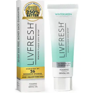 Toothpaste Gel, Clinically Proven to Remove Plaque 250% Better, Improves Gum Health 190% Better, Prevents & Reduces Tartar, Freshens Breath, SLS Free Dental Gel, Wintergreen