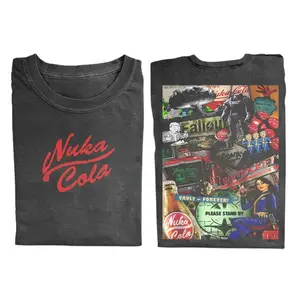 Nuka Cola T-Shirt, Fallout Graphic Tee, Retro Video Game Shirt, Vintage Nuka Cola Design, Vault-Tec Fan Shirt, Post-Apocalyptic Apparel, Fallout Themed Clothing