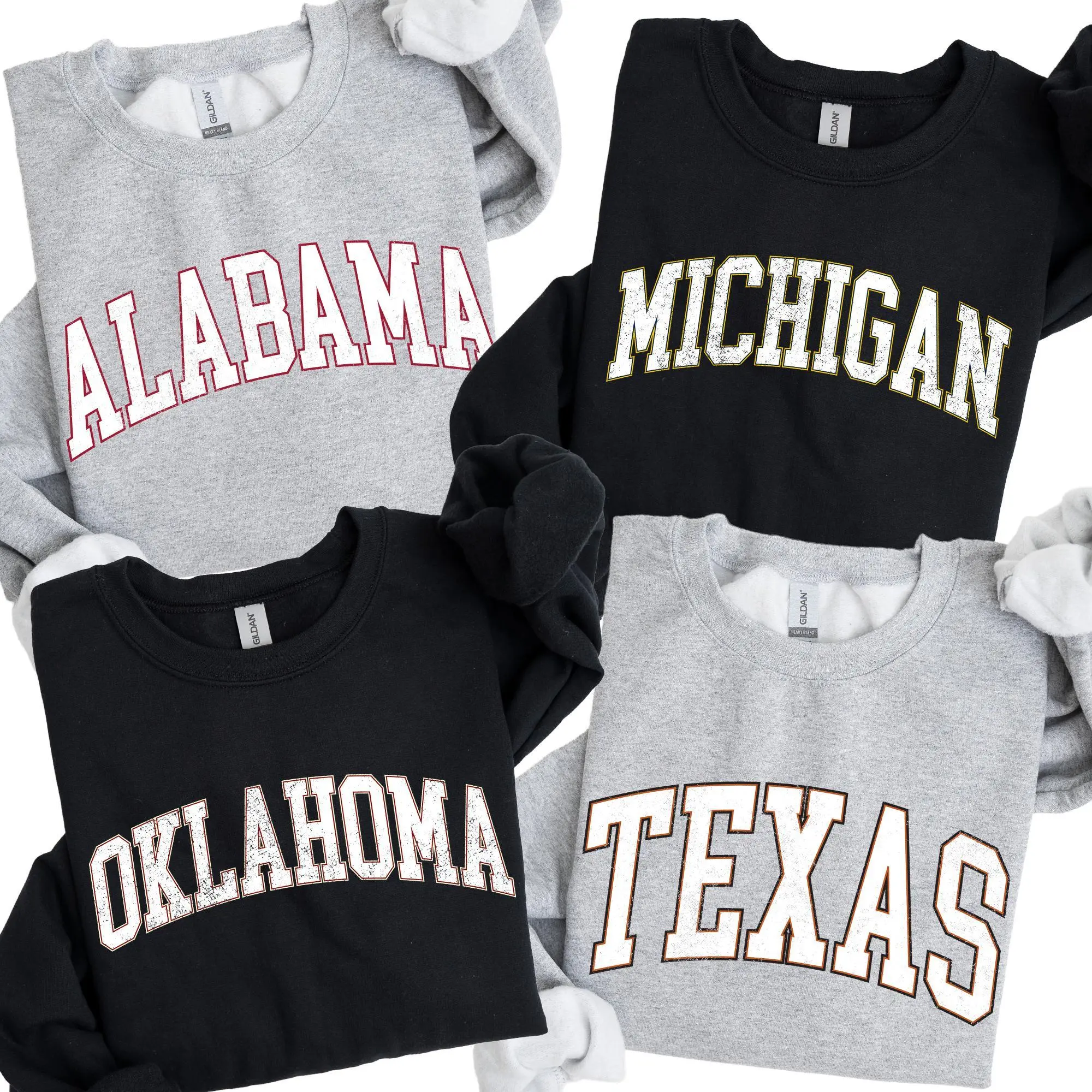 Vintage Varsity College Sweatshirt, University, Game Day, Football, Sports, Hometown, Pullover, Crew Neck