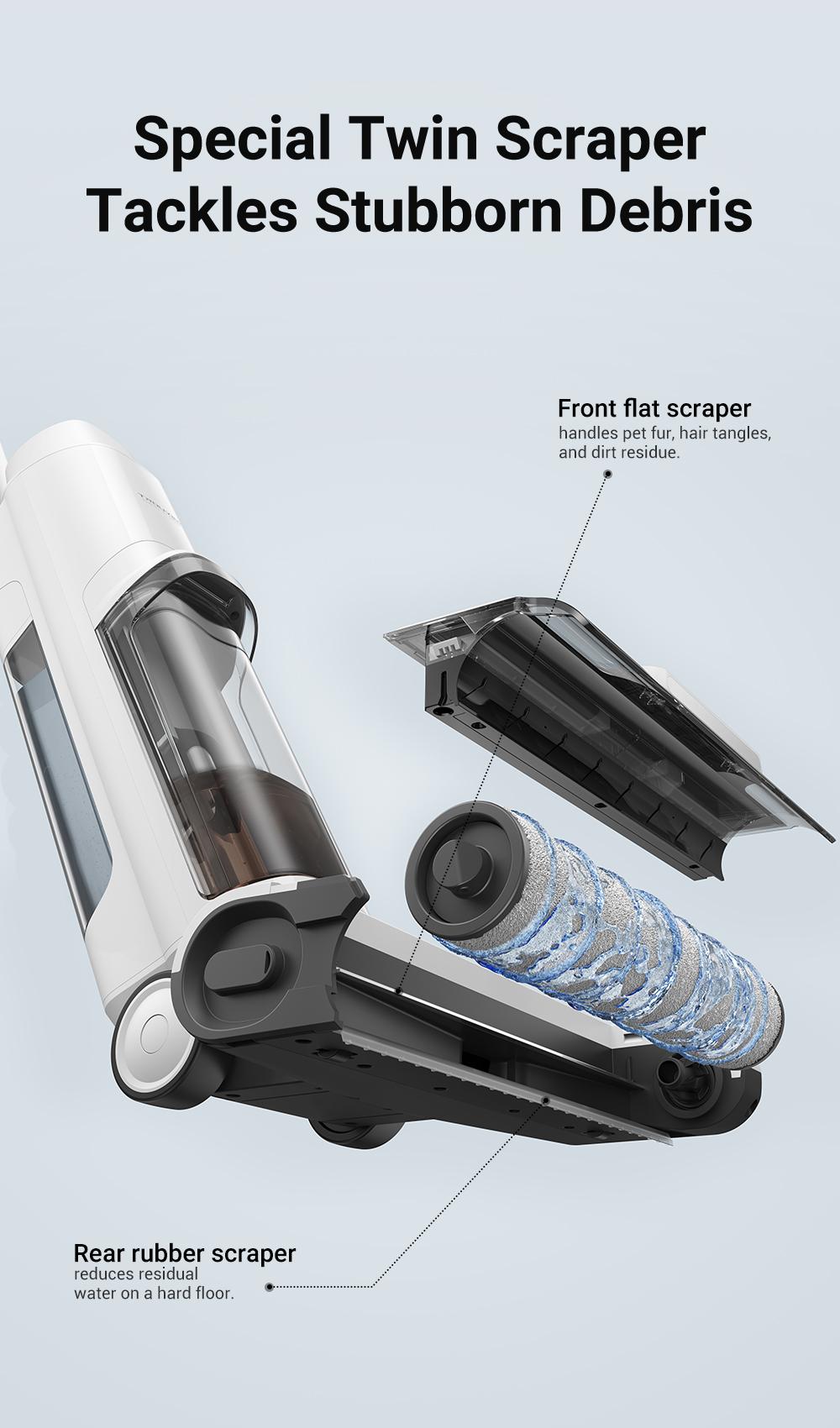 【LIVE】DREAME K10 Wet Dry Vacuum Cleaner, Smart Floor Cleaner Cordless Vacuum and Mop for Hard Floors, Cleans Itself, 540RPM Brush Darts through Dirt with Ease, Expressive Voice Prompts House Cleaning Gadgets Cleaning Machine