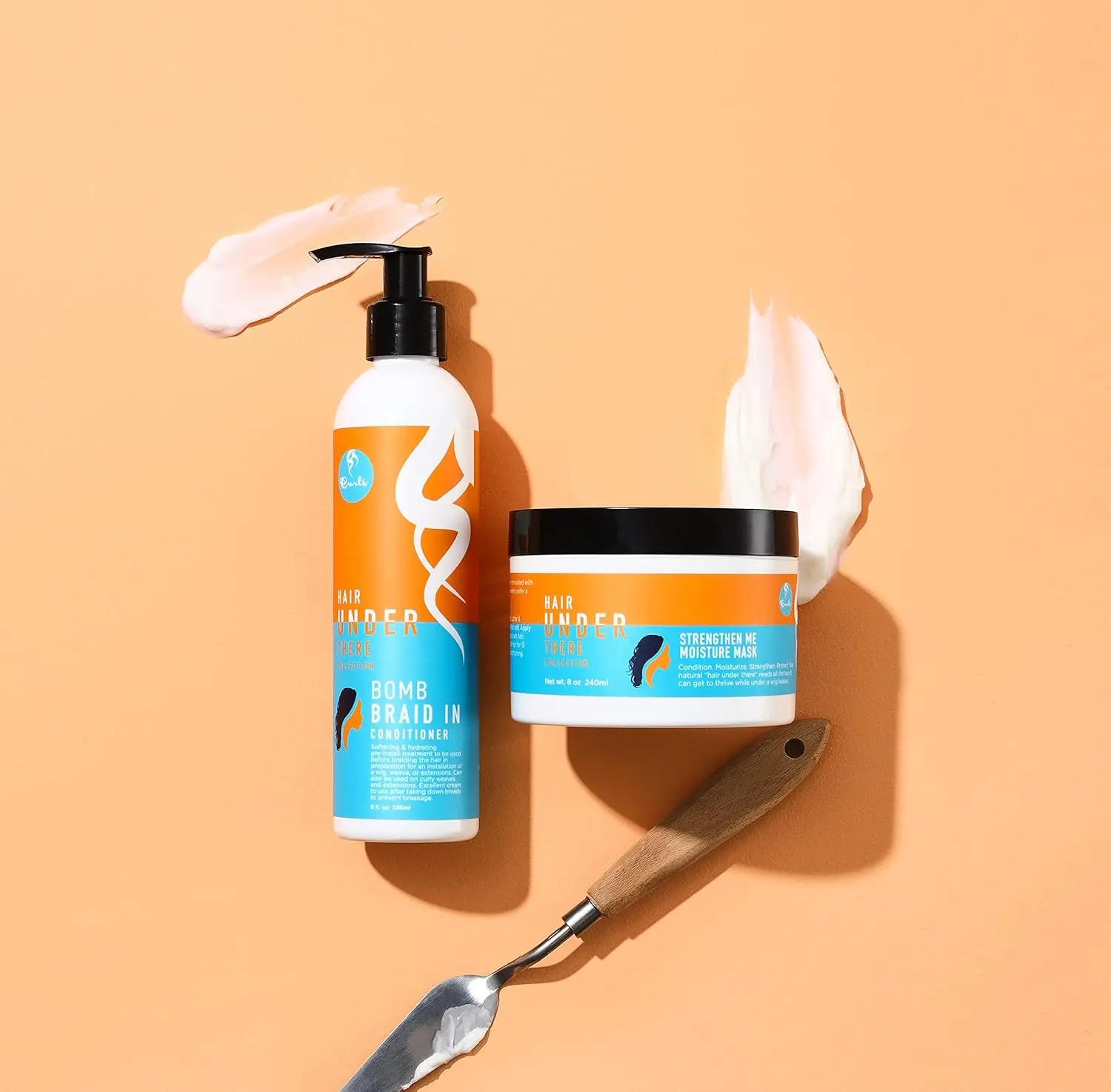 CURLS Strengthen Me Herbal Fortifying, Moisture, Conditioning, Infused Hair Mask for Curly Hair Weaves or Extensions, 8 oz, Fortifying Hair Masks