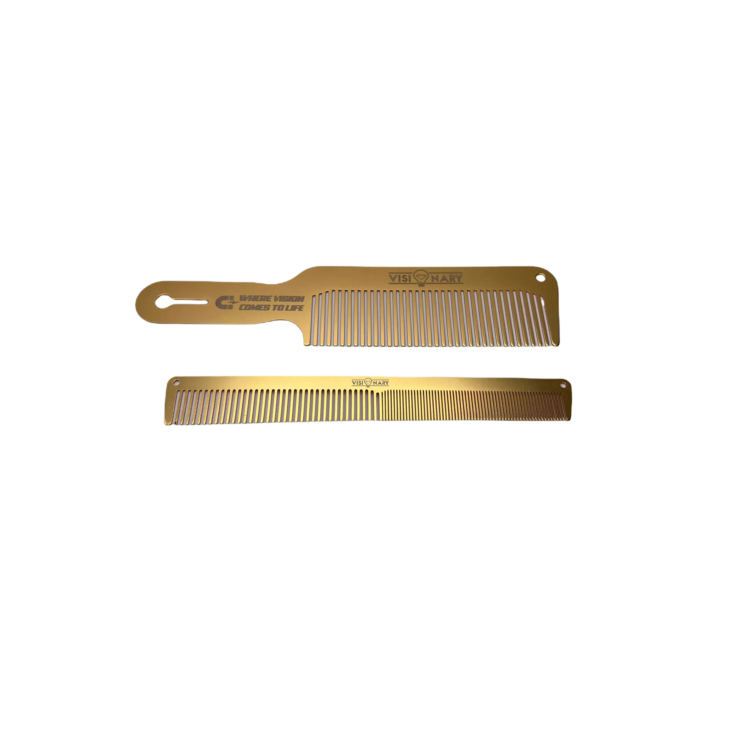 Gold Taper Comb & Clipper Over Comb Set Gold Taper Comb & Clipper Over Comb Set