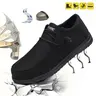 2026 New Style Slip on Steel Toe Shoes for Men Composite Toe Work Shoes Safety shoes Puncture Proof Lightweight Comfortable Breathable