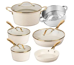 Gotham Steel 10-Piece Hammered Nonstick Ceramic Cookware Set Gotham Steel 10-Piece Hammered Nonstick Ceramic Cookware Set