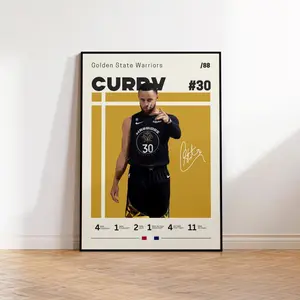 [Sale Up To 40%] [Unframe] Stephen Curry Poster, California Basketball Wall Art, Sharpshooter Star Decor, Modern Sports Artwork, Gift for Basketball Fans, Sports Bedroom Poster
