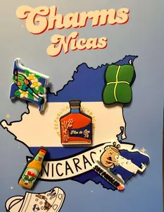 Pines y Charms Nicaragüenses – 5 Pines - Accesorios con Identidad Nica - Nacatamal