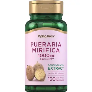 Piping Rock Pueraria Mirifica Capsules 1000mg | 120 Count | Concentrated Extract | Herbal Supplement | Gluten Free, Non-GMO