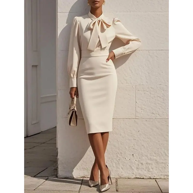 knee length dresses for ladies Bec + Bridge Emery Long Sleeve Tie Maxi Dress main image 0