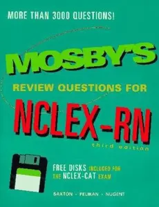 USED-Mosby's Review Questions for NCLEX-RN (Book with Diskette) by Delores F. Saxton (Hardcover)