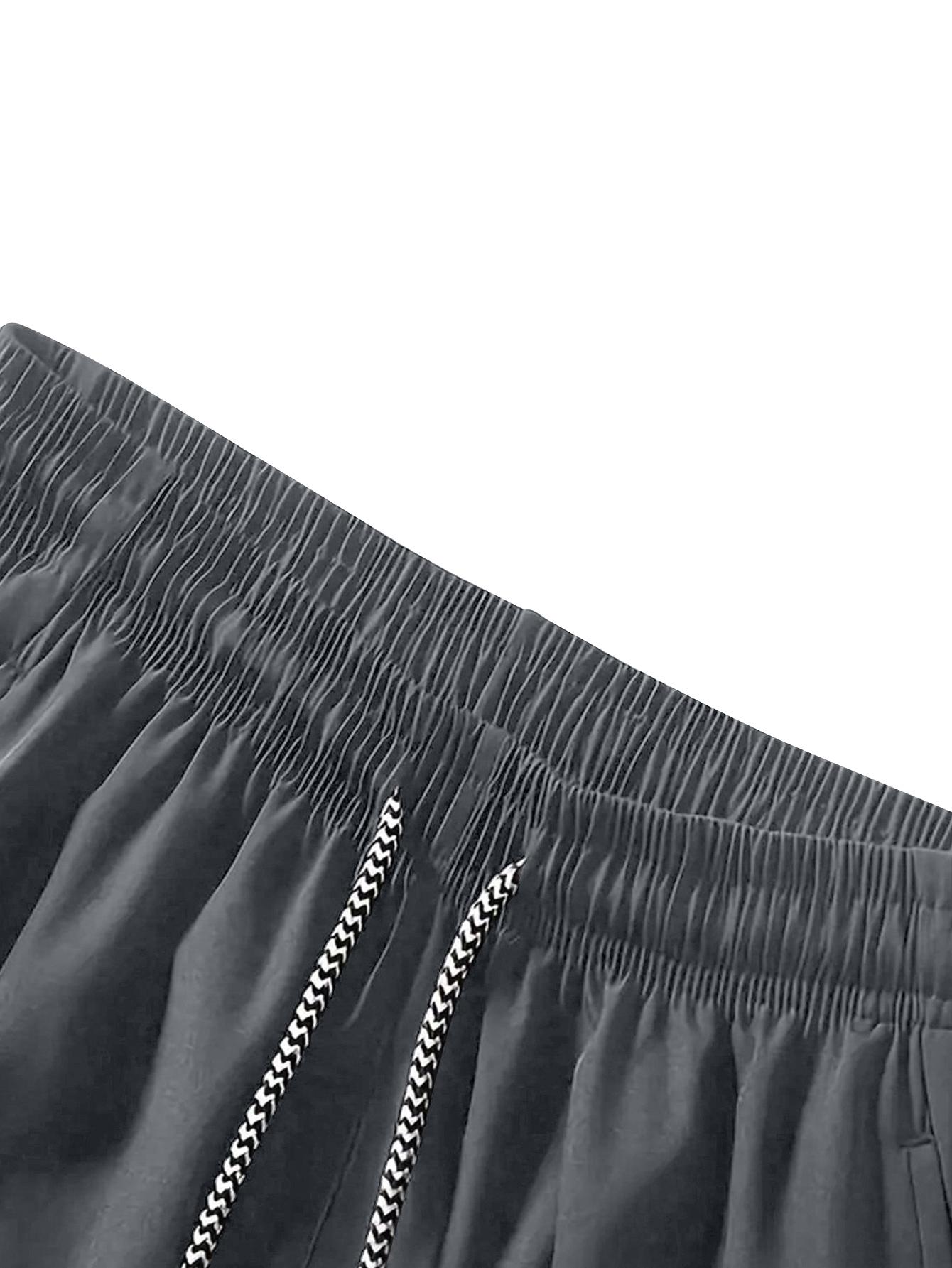 Pack of 2 men’s ice silk casual shorts—breathable, high-waisted athletic shorts that dry quickly for fitness. A summer essential suitable for vacations, running, sports, workouts, everyday wear, outdoor activities. Tropical Operator Pants men's Breathable