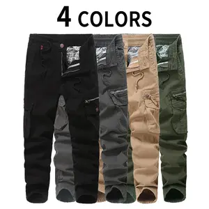 HOMUG Men's Loose Work Pants feature large-capacity pockets, zippered pockets, an elastic waistband and button cuffs. Made of durable, washed casual straight-fit fabric, they are perfect for wearing in spring and summer. outdoorfun