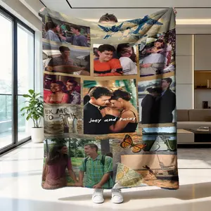 Joey & Pacey Youth Memories Blanket, High-Weight Flannel Fabric, Soft and Warm, Anti-Wrinkle, Easy Clean, Ideal Gift for Fans