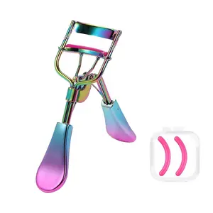 Eyelash Curler with 2 Advanced Silicone Refill Pads - Multi-Colored