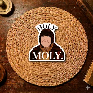 Grumpy Old Men Inspired Sticker Holy Moly, Funny Retro Movie Sticker