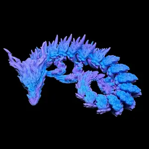 Horned Dragon 17” Articulating Sculpture 3D Print