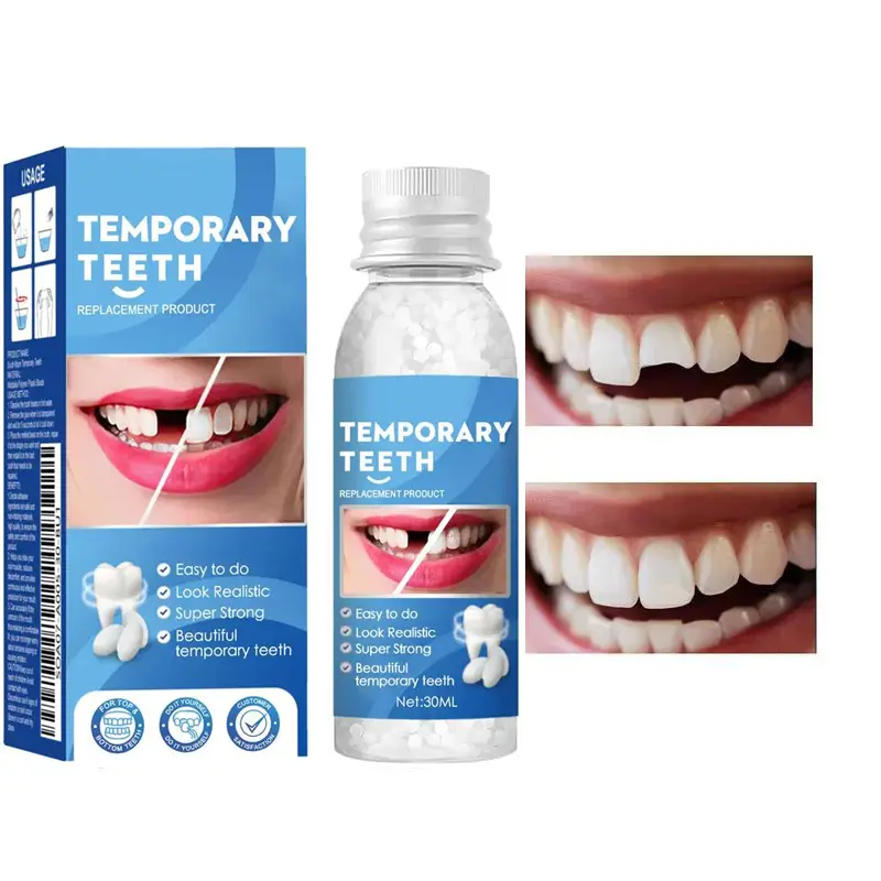 Moldable Dentures - Shapeable Restoration Particles for Broken and Missing Teeth | Suitable for movies Cosmetic dentures