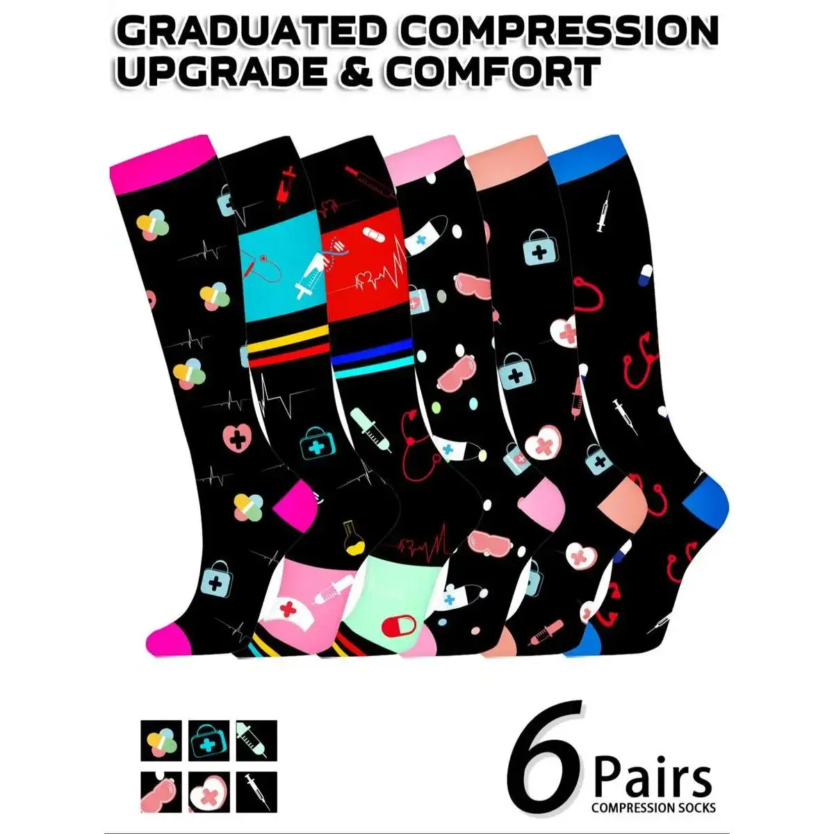 Medical set of six pieces