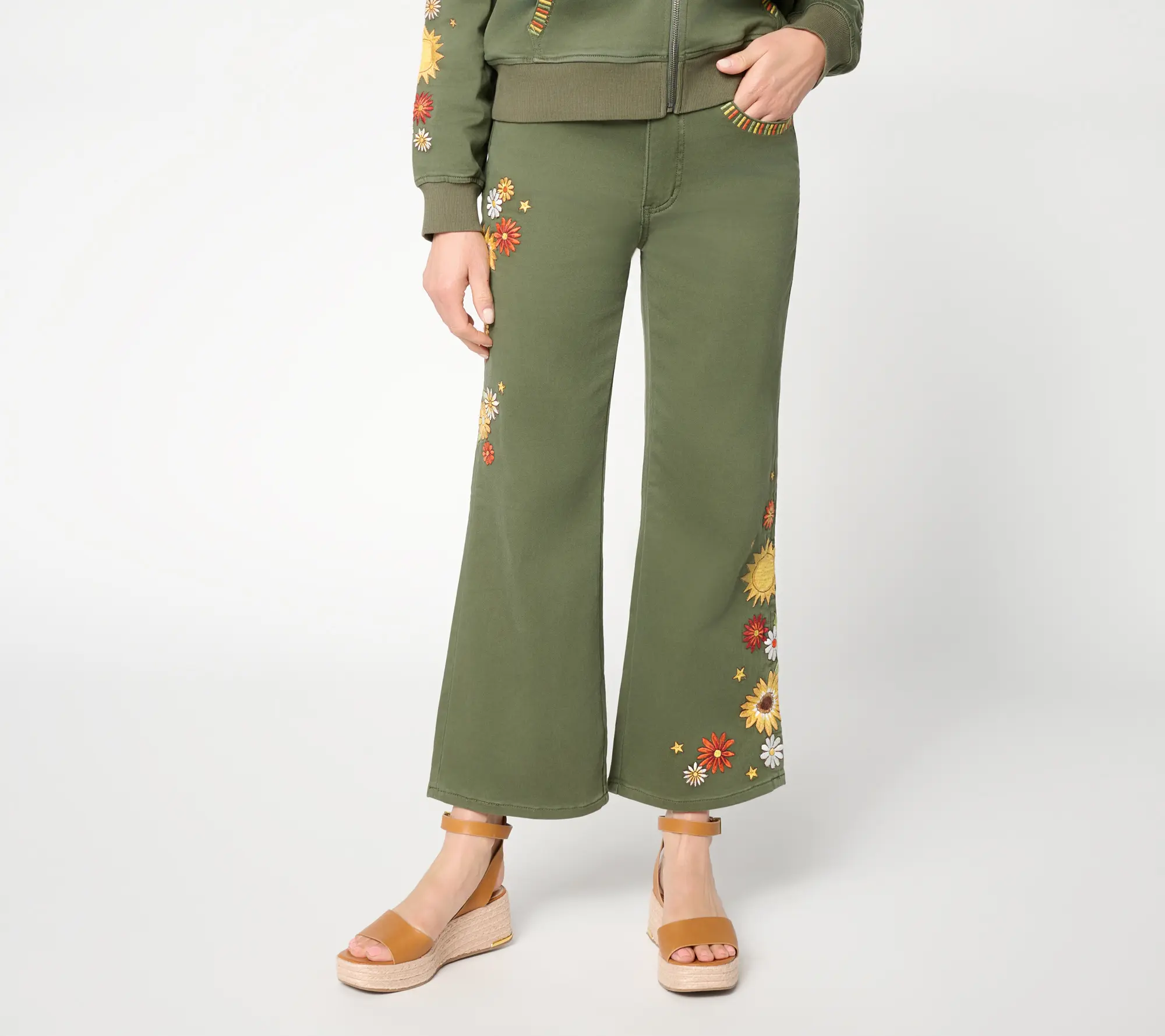 Driftwood Jeans Martha Crop Knit Denim Jeans