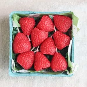 Beeswax Strawberry Birthday Candles Cotton Light