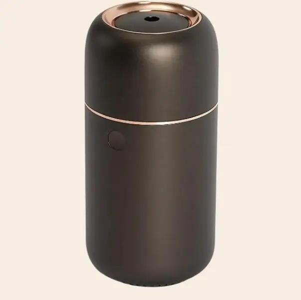Premium Portable Essential Oil Diffuser (Space Grey) | Aluminum Alloy Luxury Diffuser Humidifier | 65ml Capacity, 3 Lighting Modes, Rechargeable, Battery Power
