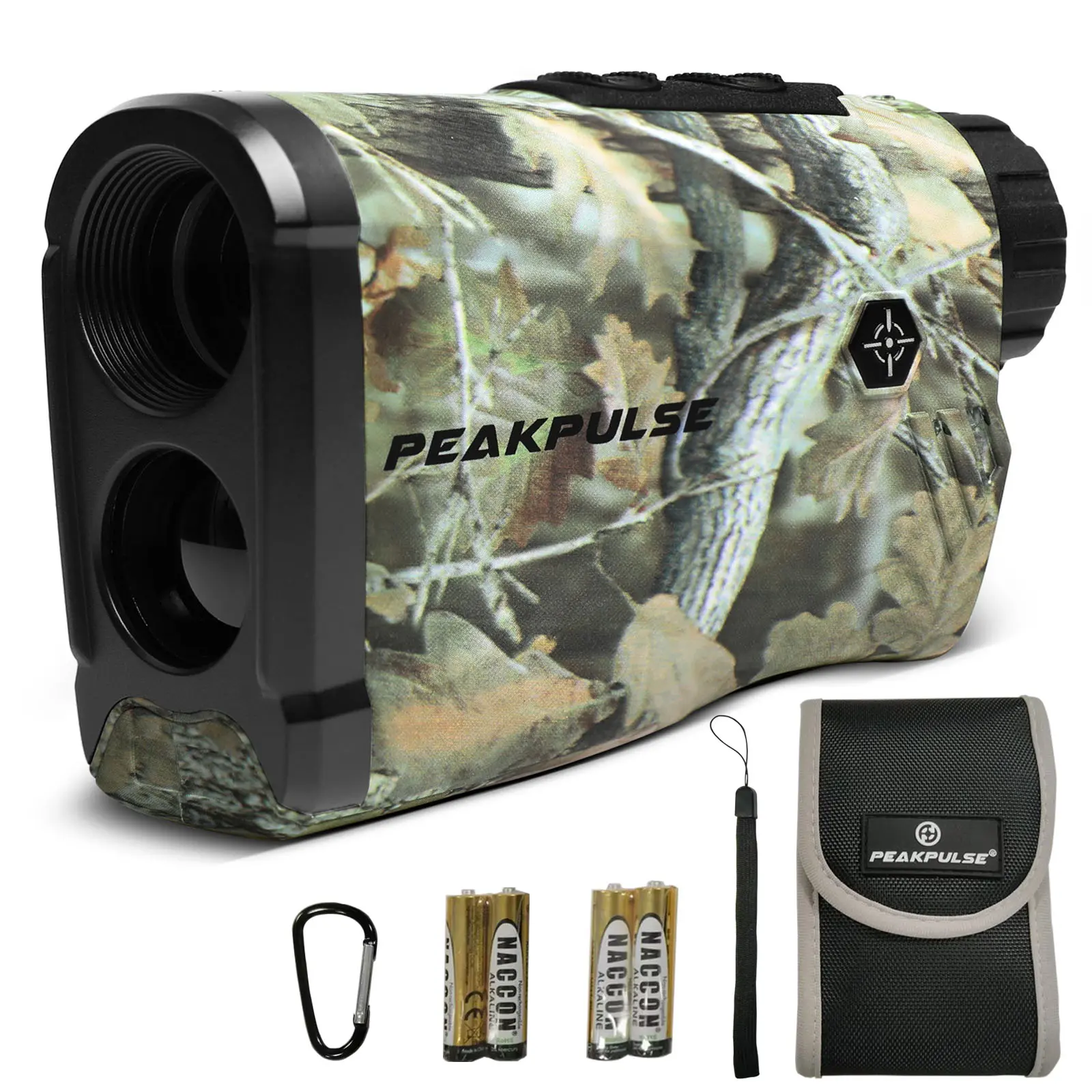 PEAKPULSE Hunting Range Finder for Hunter Rangefinder 1400Yds Distance 6X Zoom 3 Modes Angle Horizontal Vertical Measurement