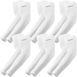 4 Pairs Arm Sleeves, Cooling UV Sun Protection  Compression Sleeves for Men Women, Golf Basketball Arm Sleeves