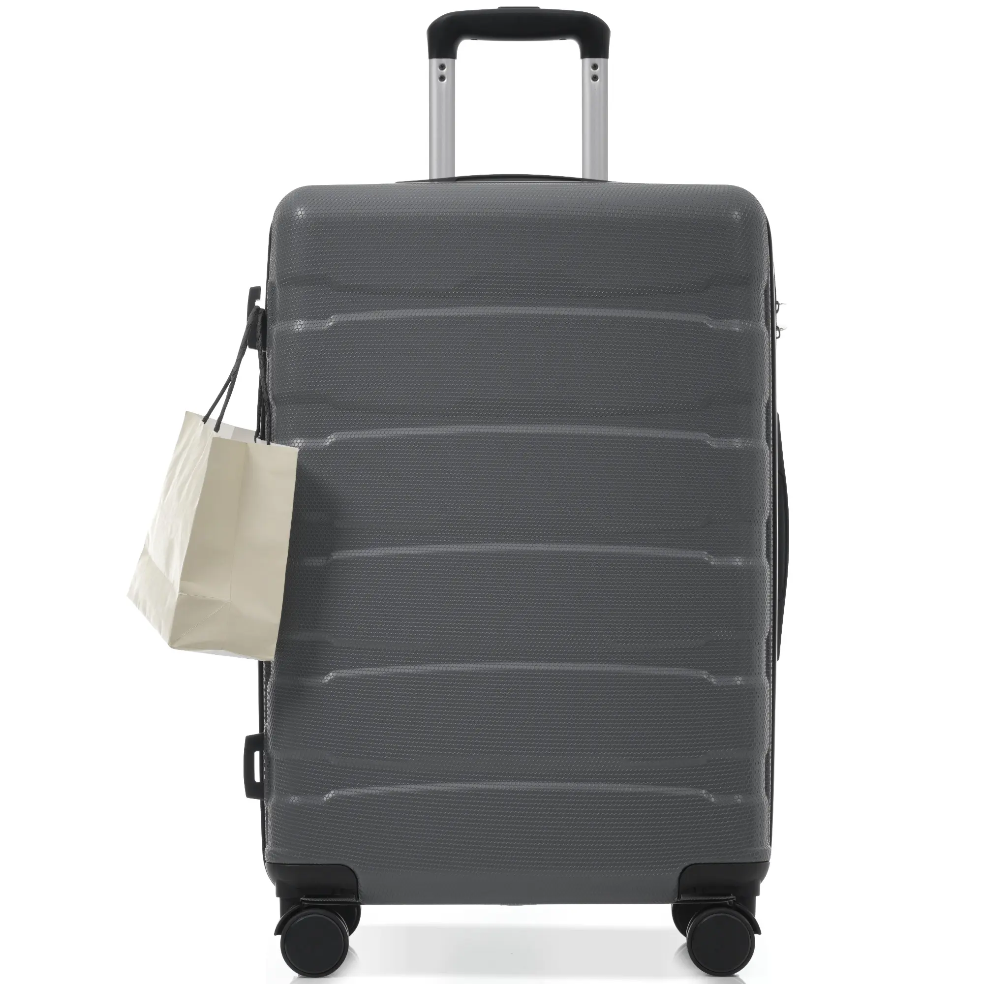 24 Inch Hardshell ABS Checked Luggage, Durable Expandable Travel Suitcase with Spinner Wheels, TSA Lock, Lightweight Carry-On Suitcase for Business Trip Vacation, Black, Home Furniture and Household Product Search Terms for US Online Shopping