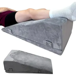 2 Adjustable Heights Leg Elevation Pillows for After Surgery, Knee Replacement Recovery Aids, Bone Foam Knee Surgery Pillow Replacement for Hip Ankle Pain Relief