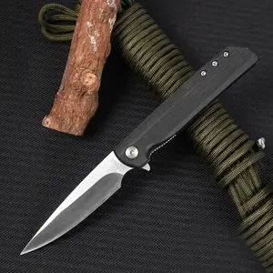 EDC G10 Handle Folding Pocket Knife,Lightweight Tactical Folding Utility Knife, Durable Everyday Carry Tool for Camping