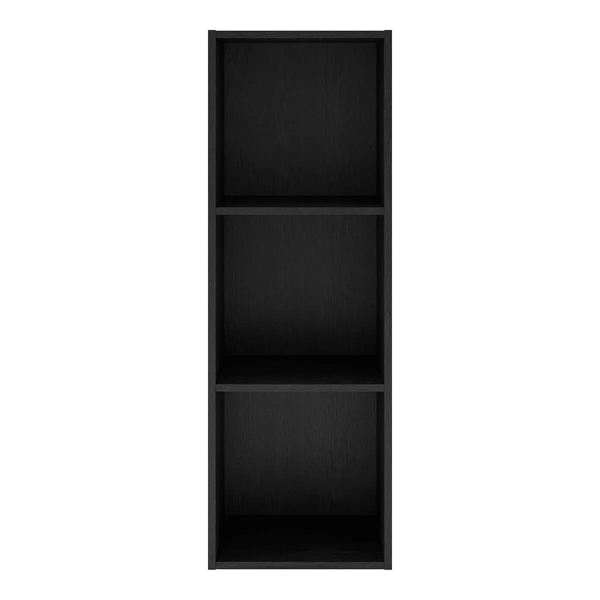 24/7 Shop At Home aModular Modern 3-Cube Storage Organizer Shelves, Stackable Wood Bookcase Fits Cubby Bins for Organization, Dorm Teen Room Decor, Home Office