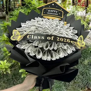 Graduation Gifts 2026 DIY Money Bouquet for Her Him Filled with Folded Bills for Middle High School College Class of 2026 Money Gift Ideas for Women Daughter Son