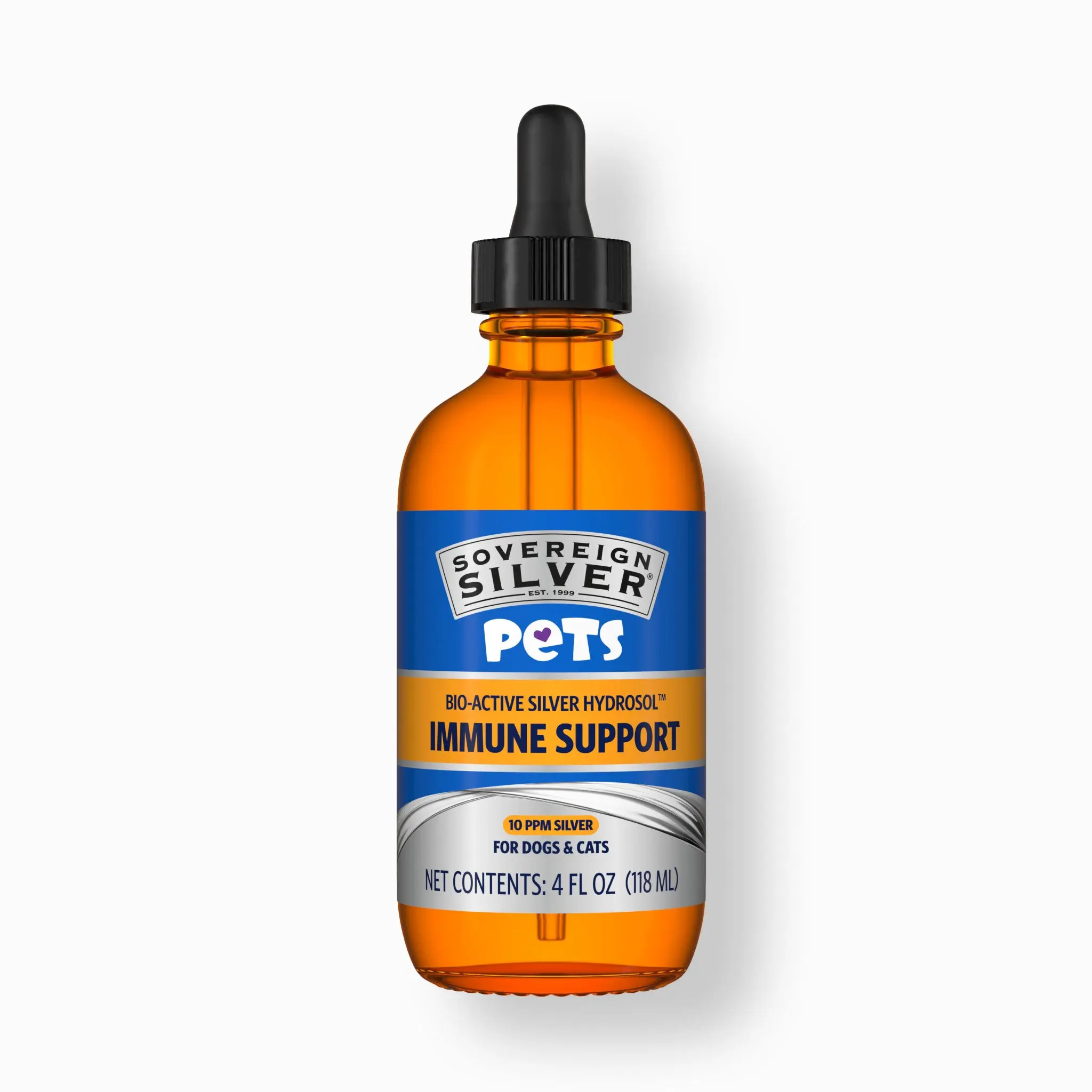 Sovereign Silver Pets Immune Support Liquid Drops Supplements