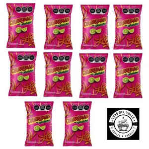 11 - PK Churrumais con Limoncito, Share size (Medium) Sabritas Chips - Traditional Mexican Chips, Citrus, Spicy  - Mexican Chips - Sabritas Mexicanas - Papitas Mexicanas