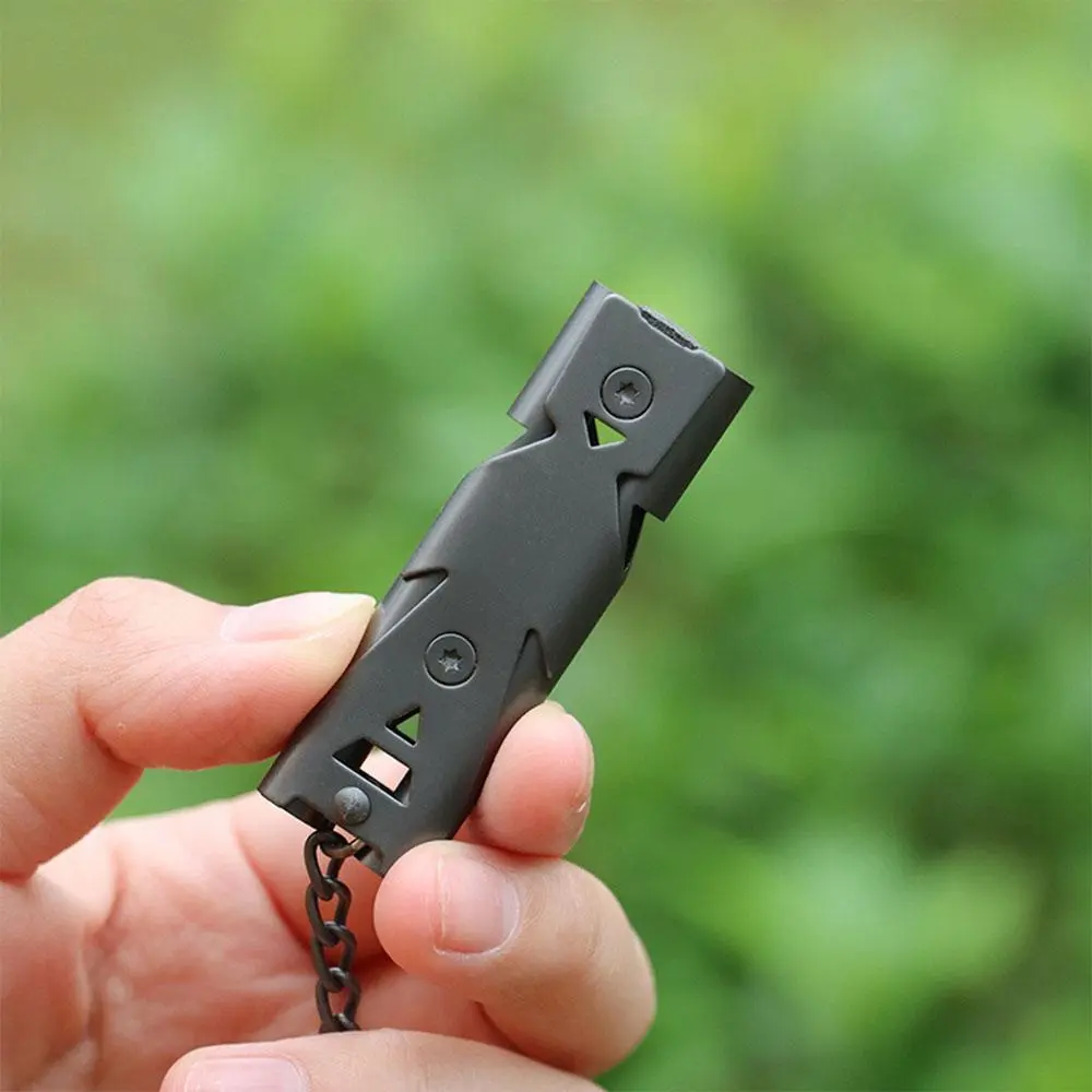 Outdoor Survival Whistle, High-frequency Survival Whistle, Stainless Steel High-pitched Whistle, Survival Whistle for Outdoor Rescue, Survival Tools, Outdoor Survival Supplies, Outdoor Survival Gear, Survival Gear and Supplies